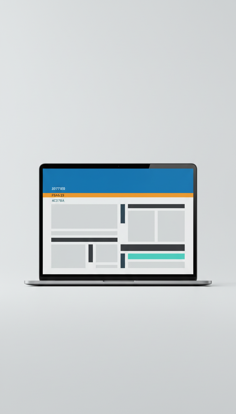 Presentation Slides in Modern Blue Palette